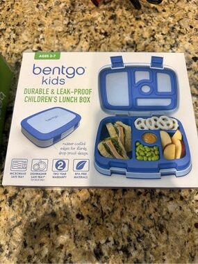bentgo kids Blue Durable & Leak-Proof Children's Lunch Box - Compact Bento